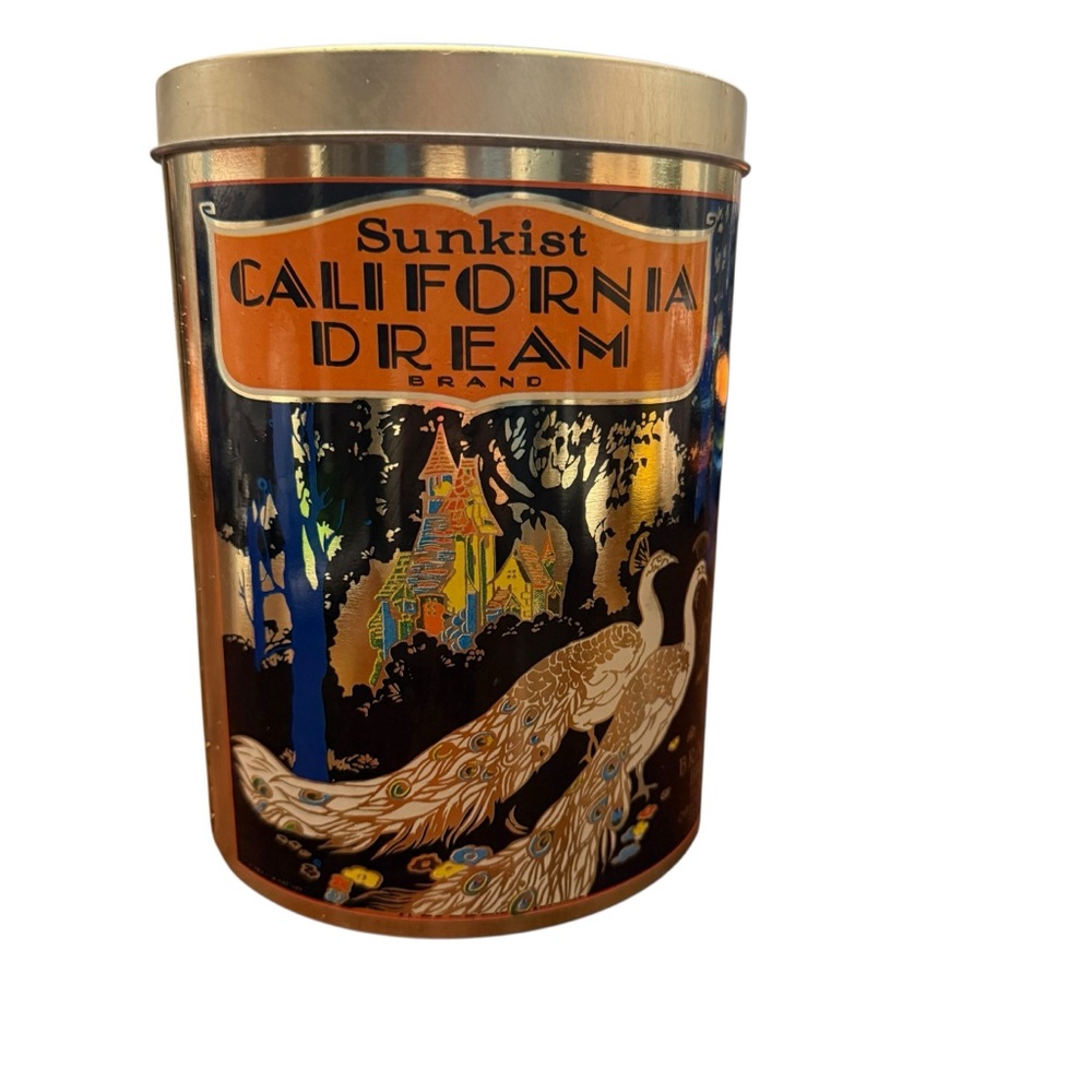 Sunkist California Dream Vintage Decorative Tin